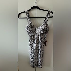 Haute monde snake print dress